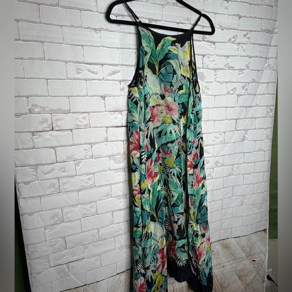 Johnny Was Tropical Botanical Maxi Dress | Resortcore Boho Luxe Island / Size XS - Picture 3 of 10